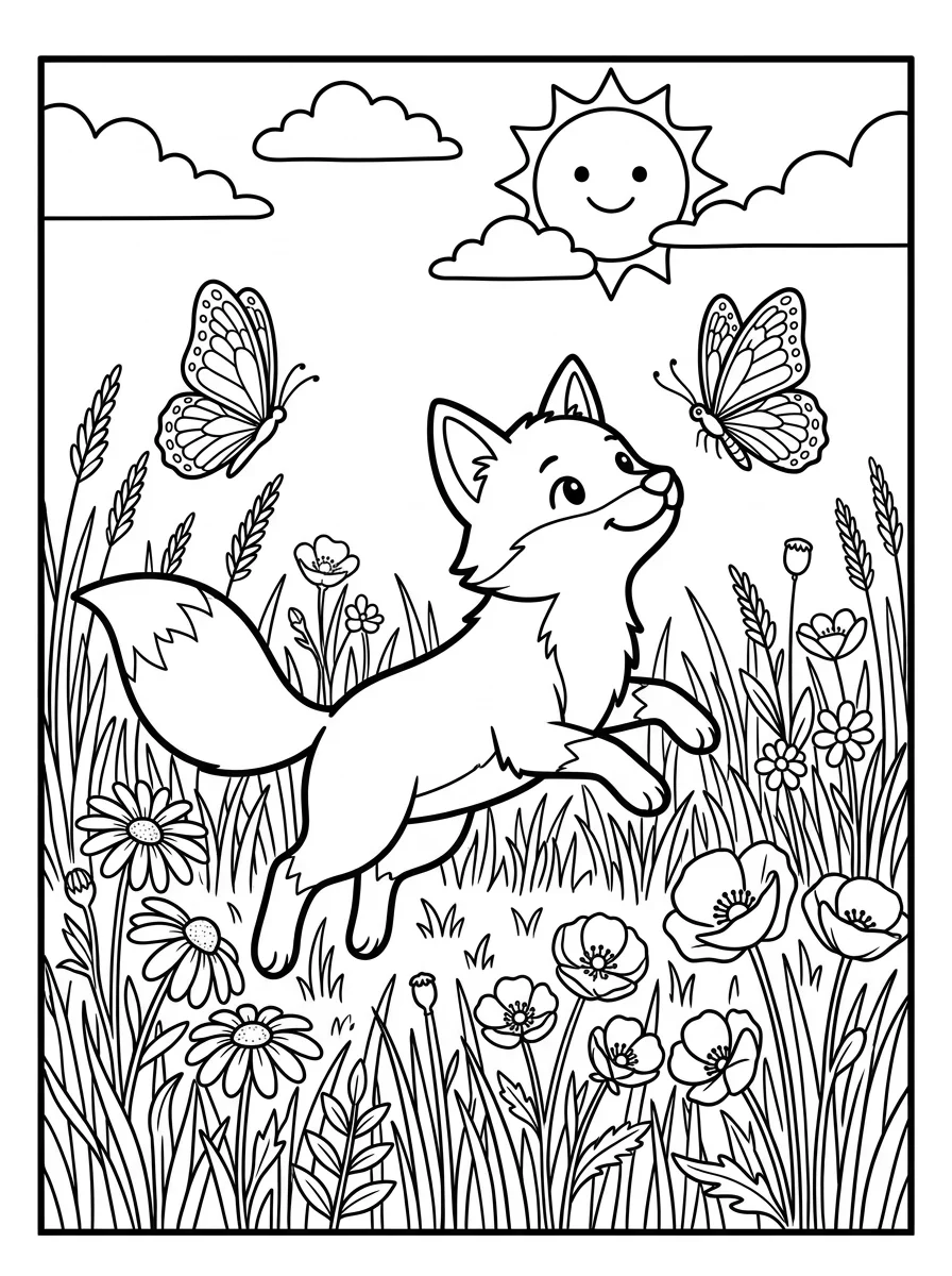 Coloriage Renard (3)