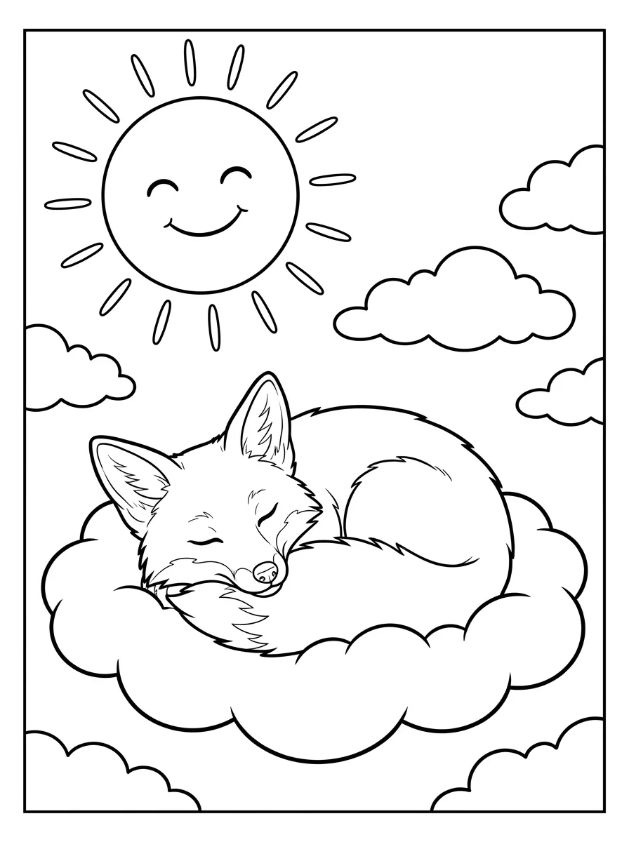 Coloriage Renard (4)
