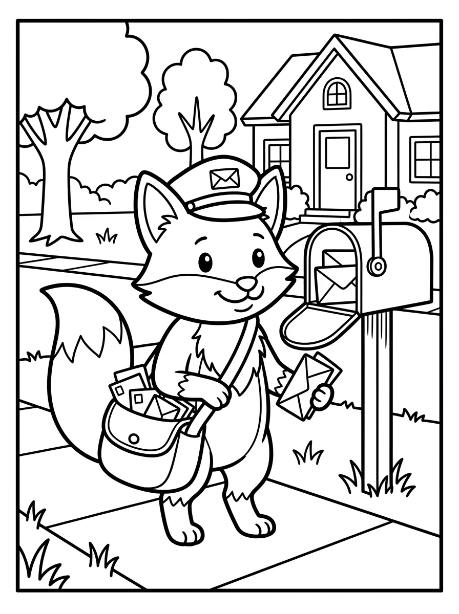 Coloriage Renard (6)