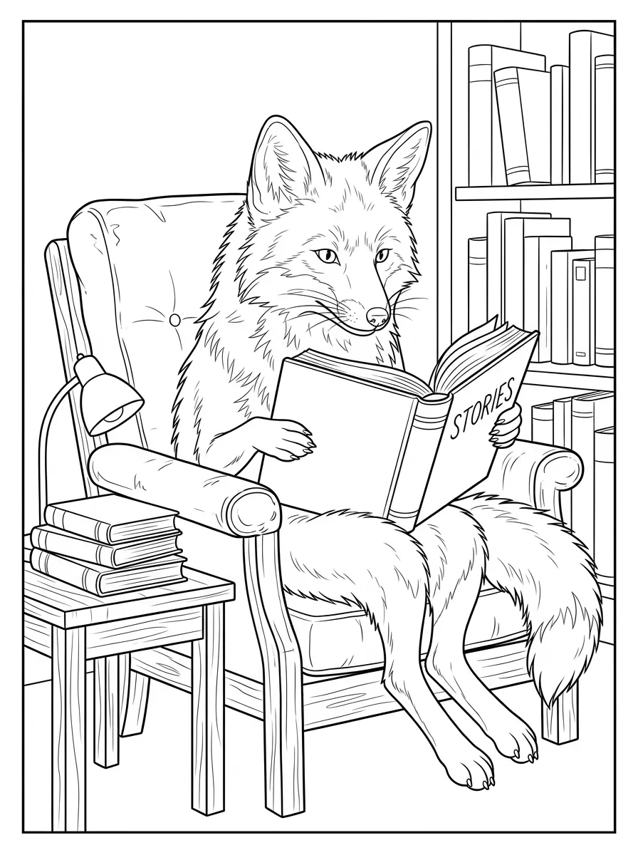Coloriage Renard (9)