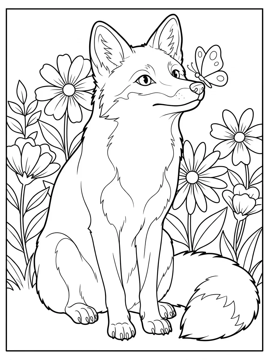 Coloriage Renard (11)