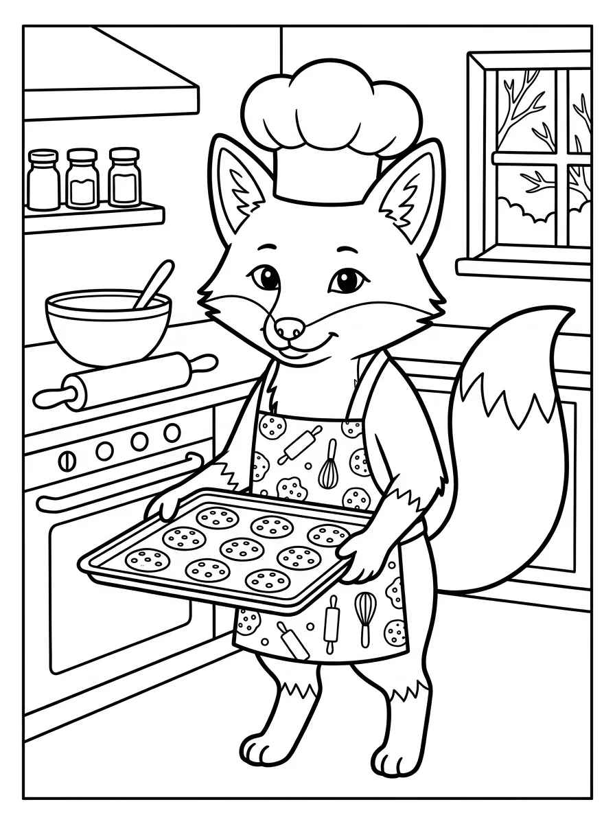 Coloriage Renard (15)