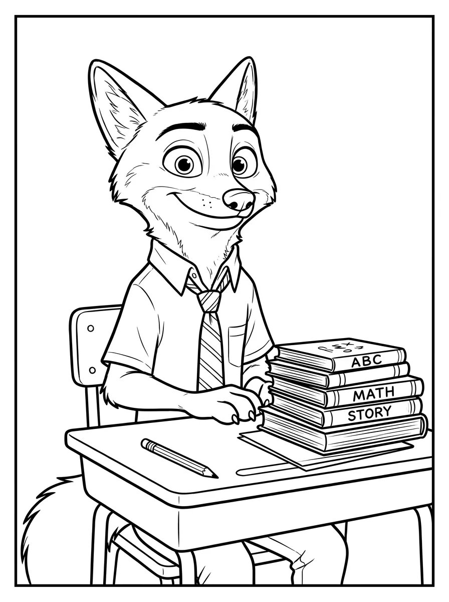 Coloriage Renard (18)