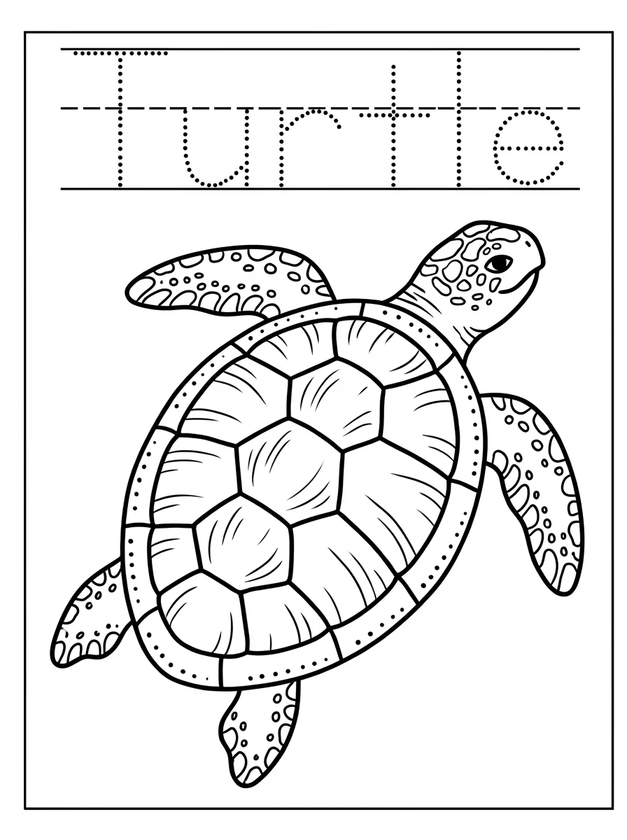 Coloriage Tortue (3) Coloriage Tortue (3)