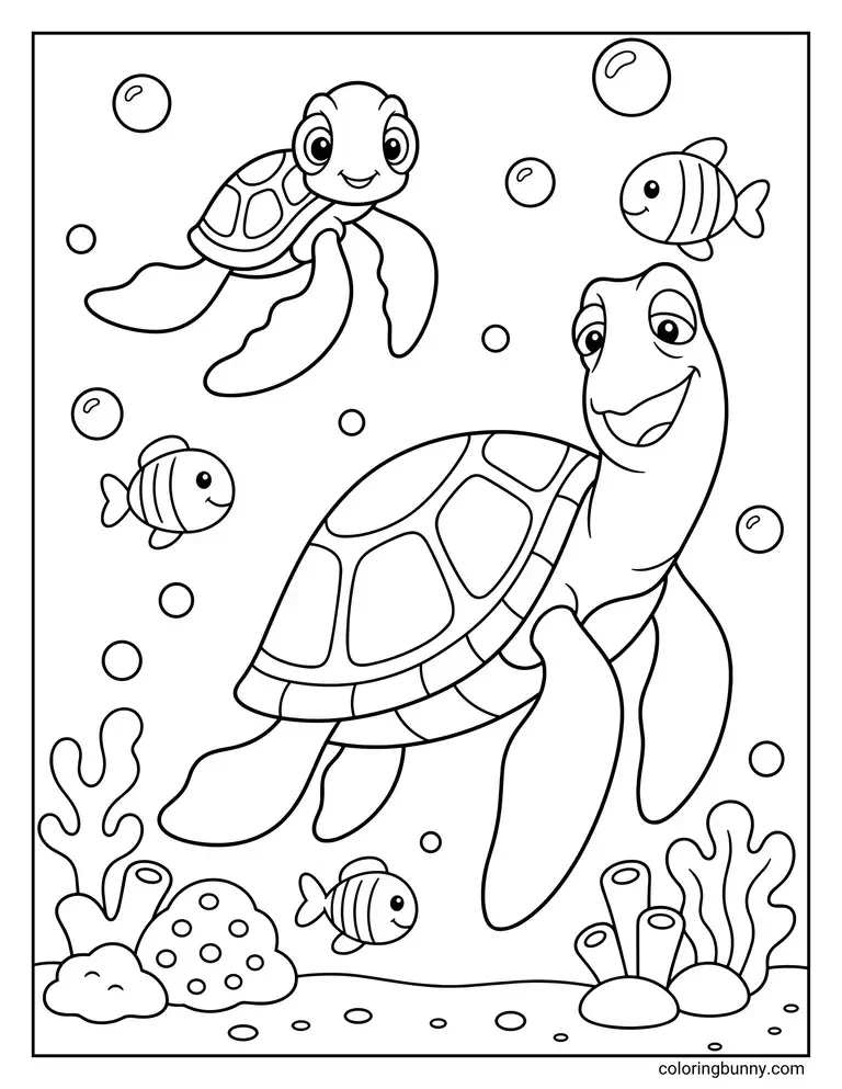 Coloriage Tortue (4) Coloriage Tortue (4)