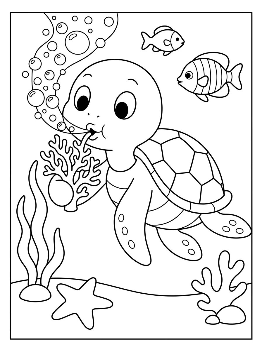 Coloriage Tortue (6) Coloriage Tortue (6)