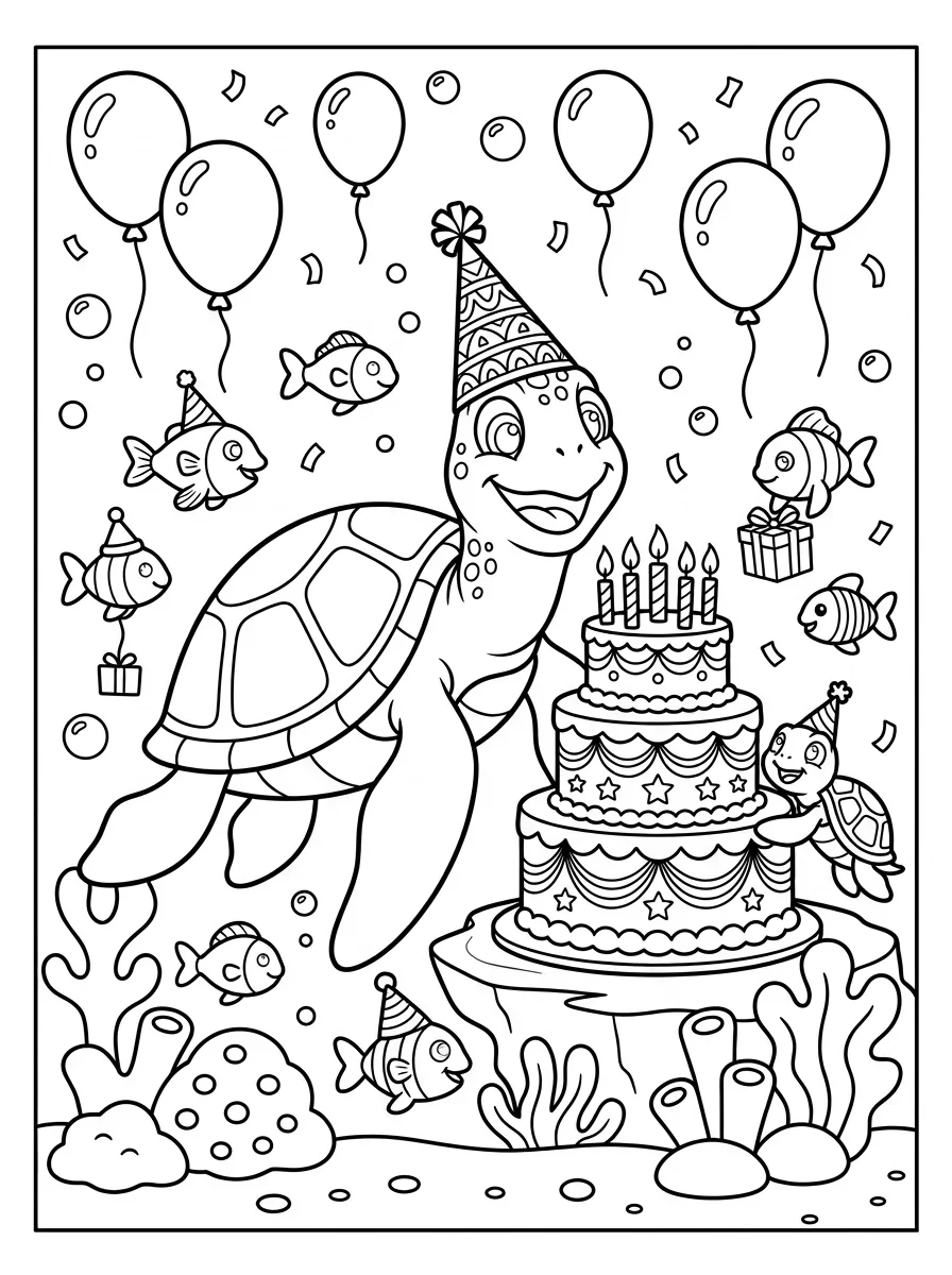 Coloriage Tortue (7) Coloriage Tortue (7)