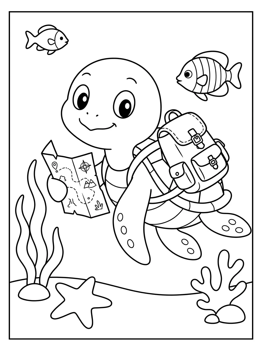 Coloriage Tortue (8) Coloriage Tortue (8)