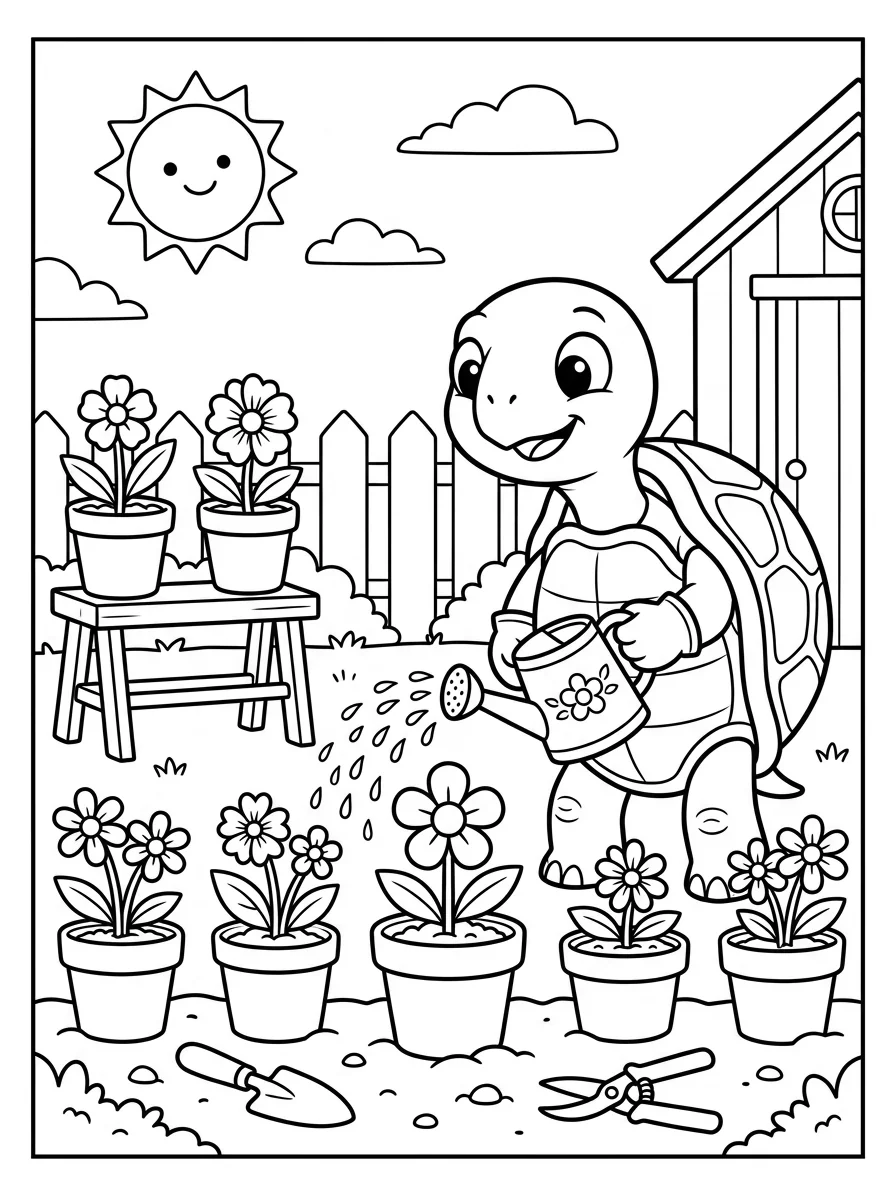 Coloriage Tortue (11) Coloriage Tortue (11)