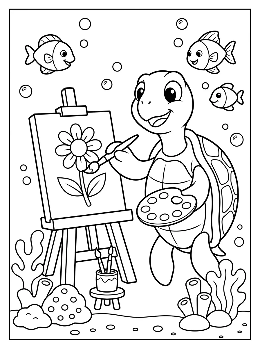 Coloriage Tortue (13) Coloriage Tortue (13)