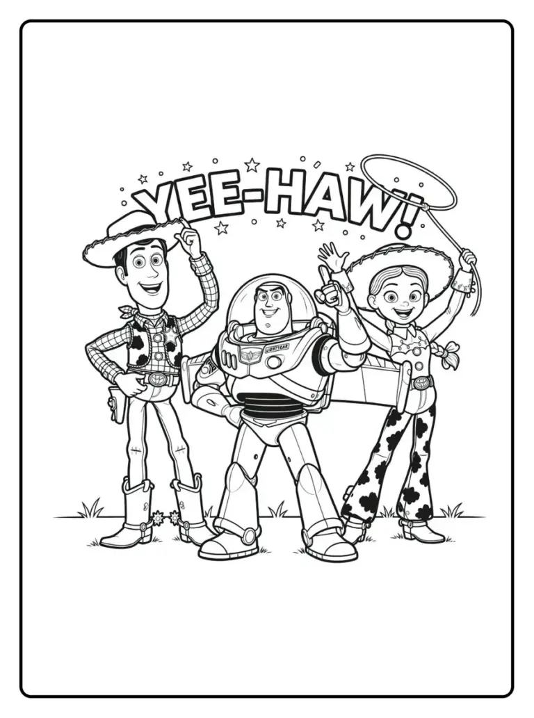 Coloriage Toy Story 5 (PDF Gratuit à Imprimer)